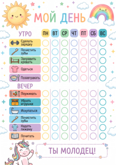 Трекер привычек для девочек