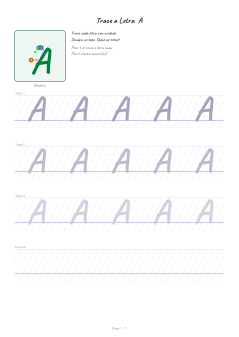 Португальские прописи A–Z + диакритика